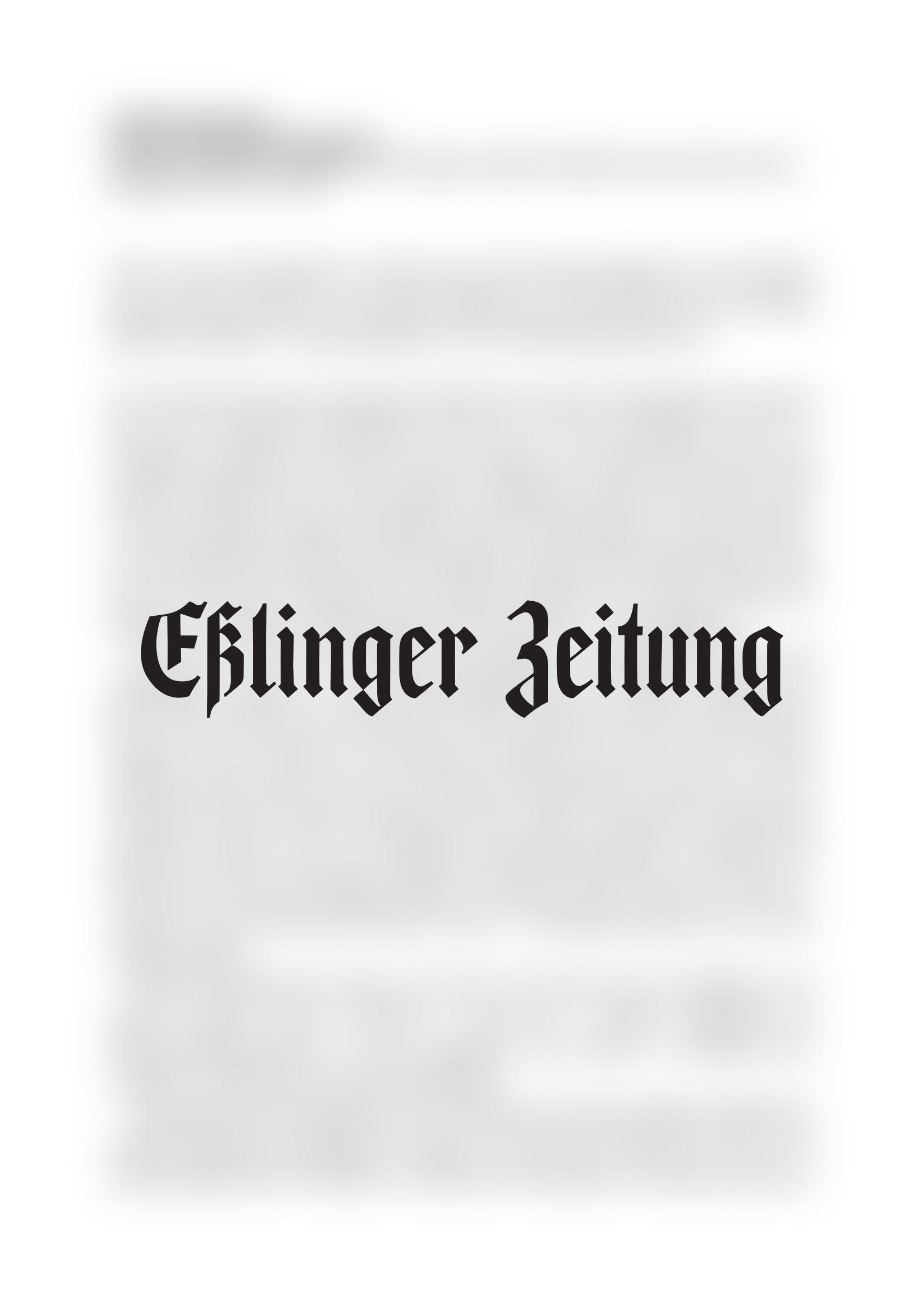 Vorschau - Esslinger Zeitung