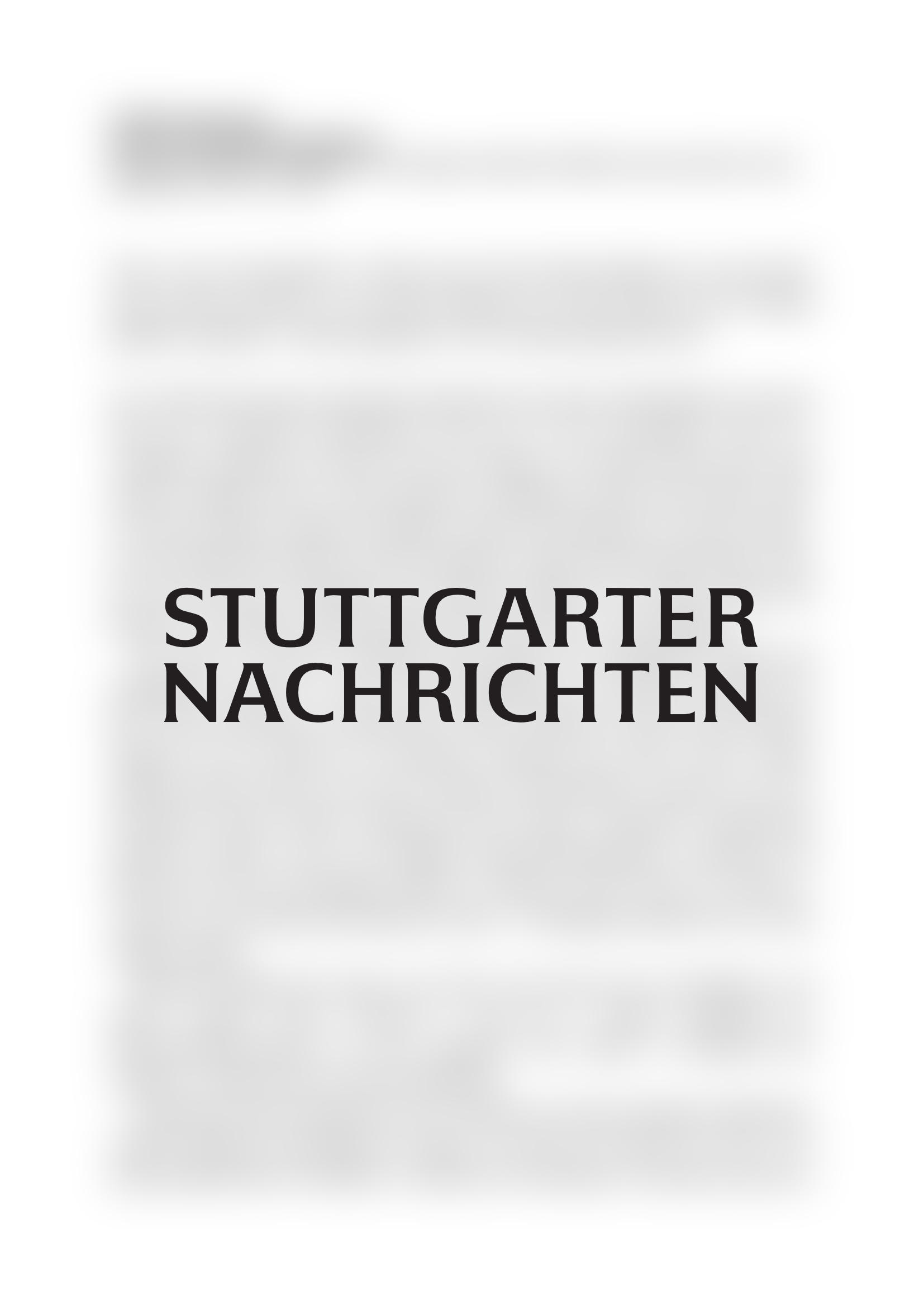 Vorschau - Stuttgarter Nachrichten