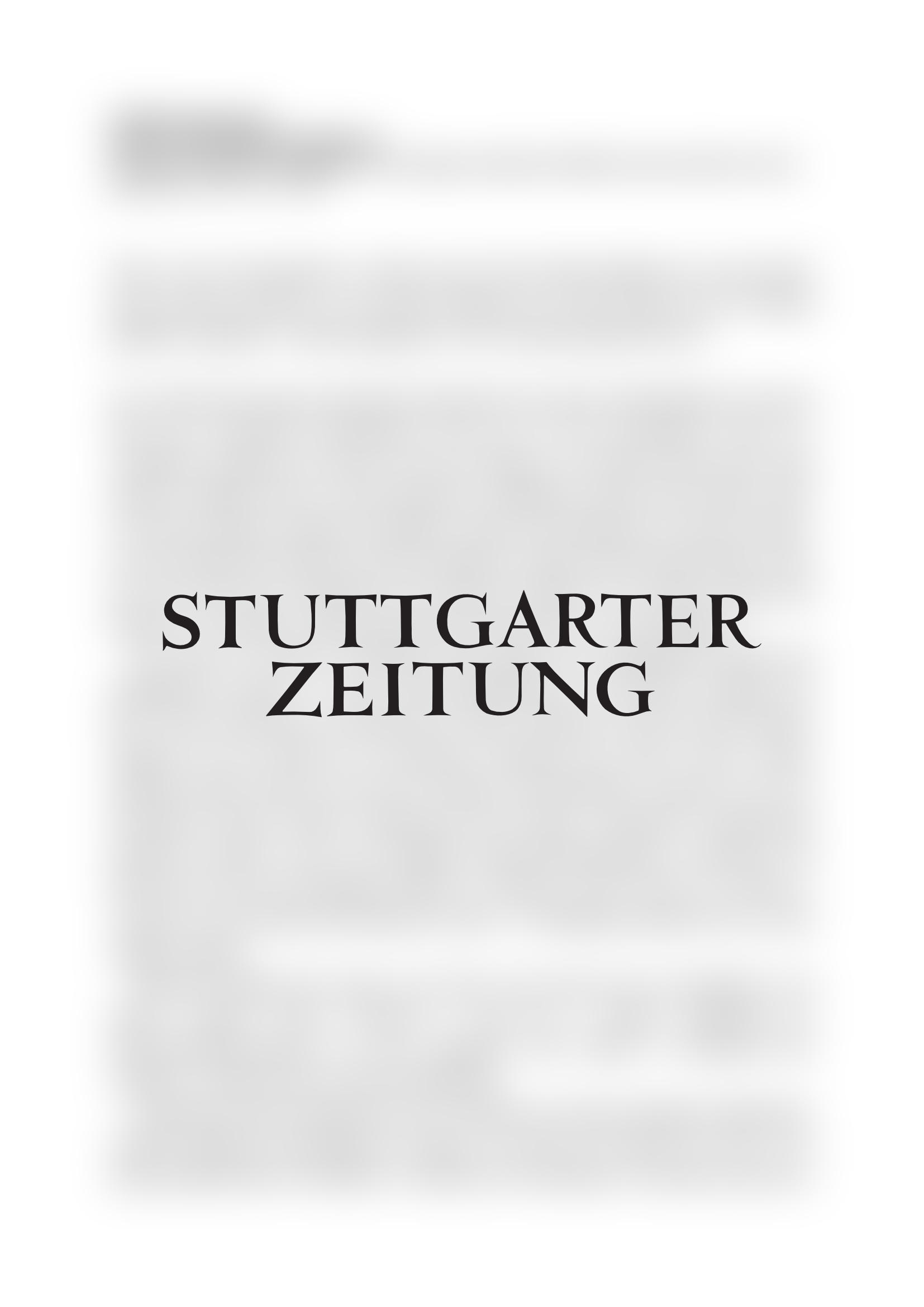 Vorschau - Stuttgarter Zeitung