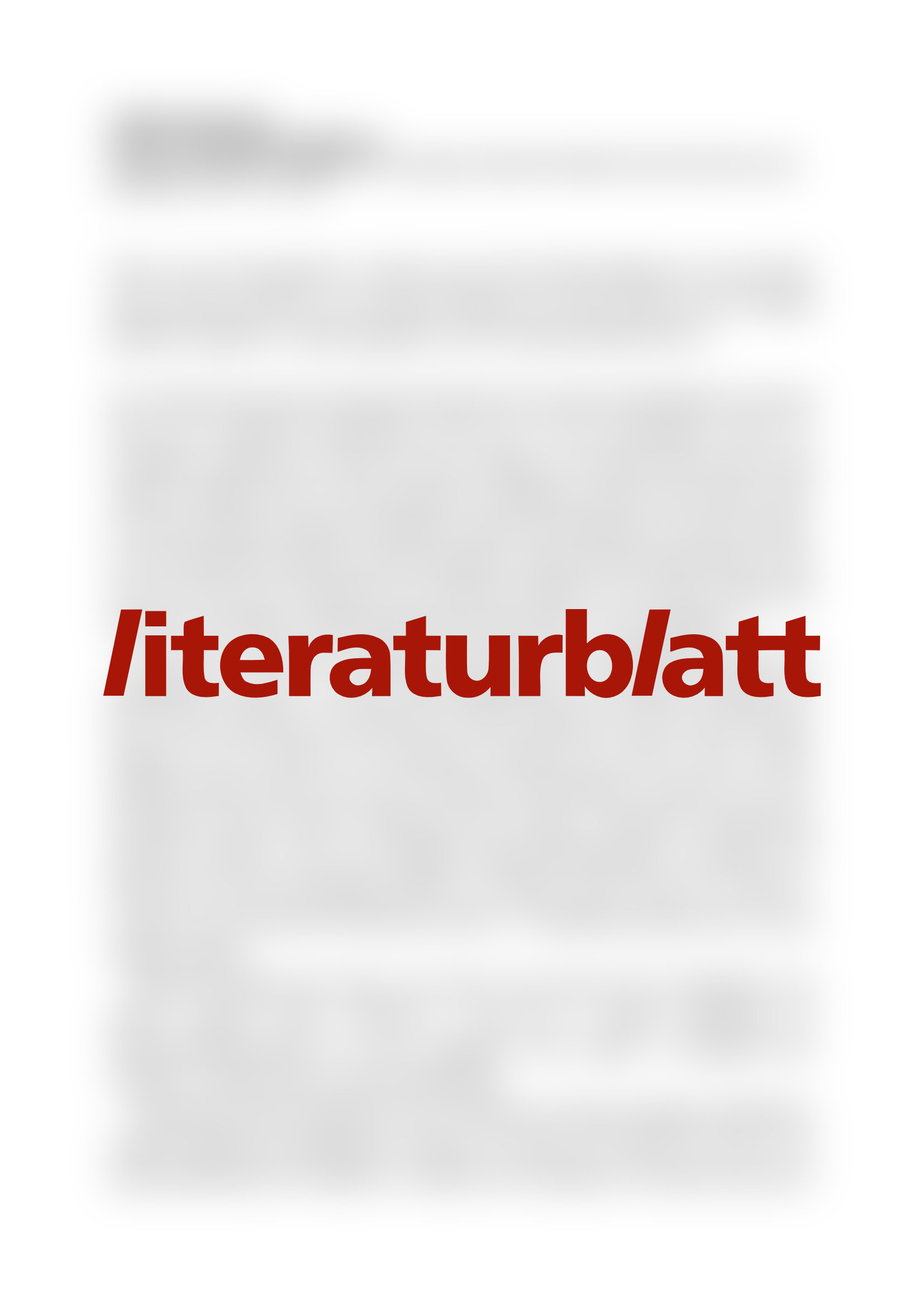 Vorschau - Literaturblatt