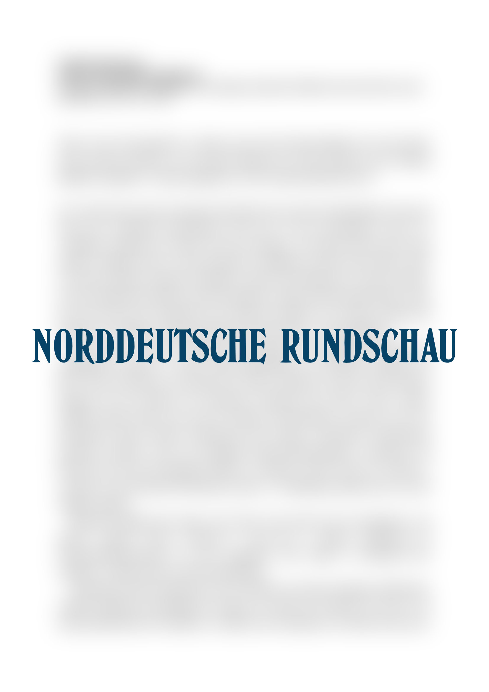 Vorschau - Norddeutsche Rundschau