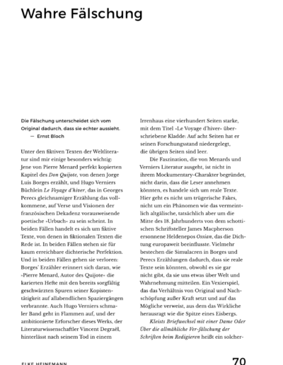 Seite 1 der Leseprobe von Wahre Fälschung | Elke Heinemann