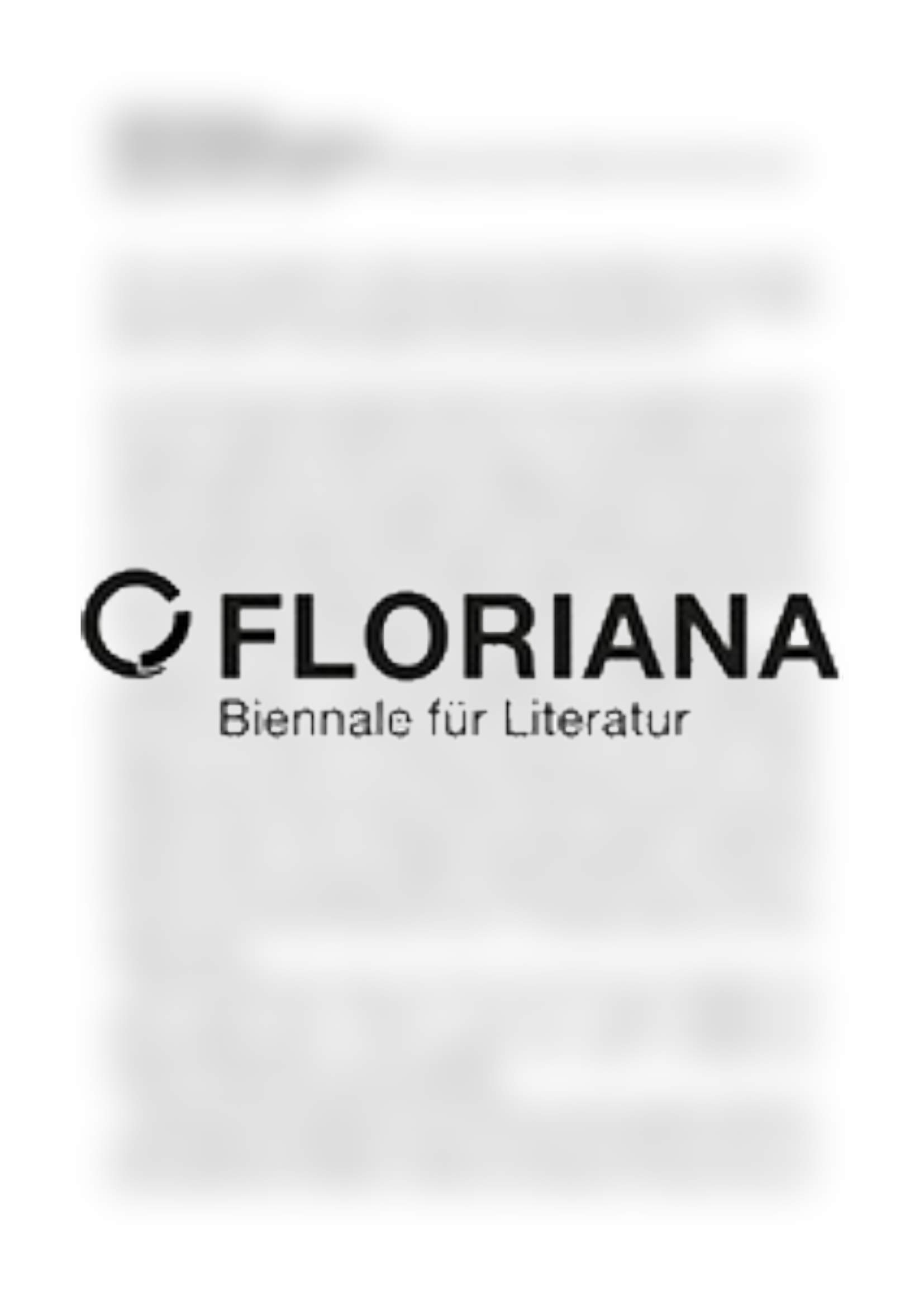Floriana 2014, Biennale für Literatur