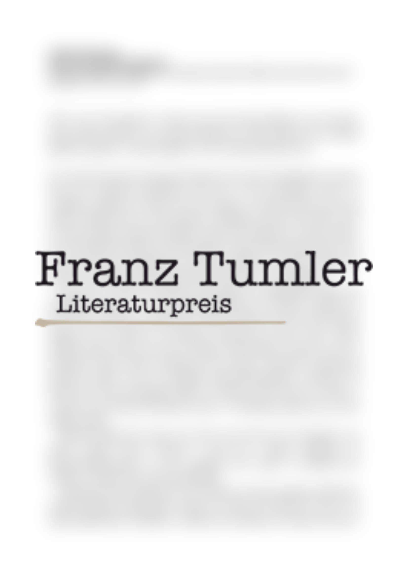 Franz-Tumler-Literaturpreis