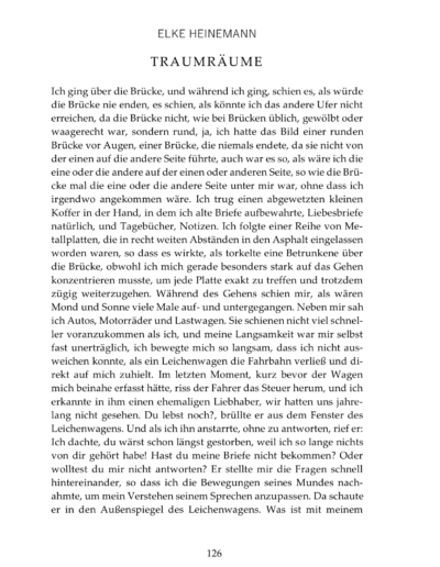 Seite 1 der Leseprobe von Traumräume | Elke Heinemann