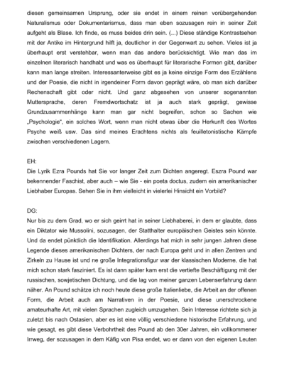 Seite 8 der Leseprobe von Gespräch mit dem Dichter Durs Grünbein | Elke Heinemann