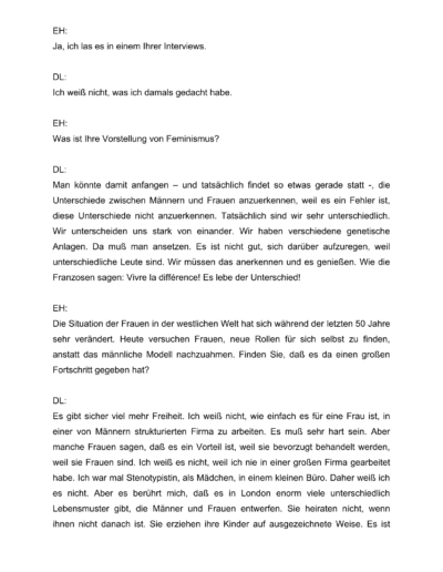 Seite 23 der Leseprobe von Gespräche mit der Schriftstellerin und Literaturnobelpreisträgerin Doris Lessing | Elke Heinemann