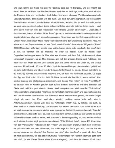 Seite 19 der Leseprobe von Gespräch mit dem Regisseur Christoph Schlingensief | Elke Heinemann