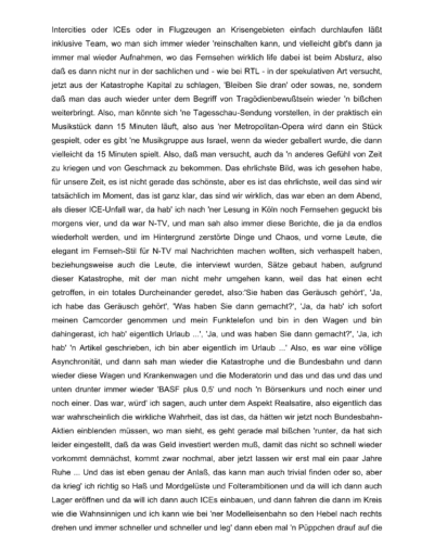 Seite 22 der Leseprobe von Gespräch mit dem Regisseur Christoph Schlingensief | Elke Heinemann