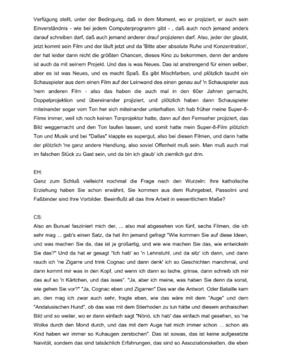 Seite 26 der Leseprobe von Gespräch mit dem Regisseur Christoph Schlingensief | Elke Heinemann