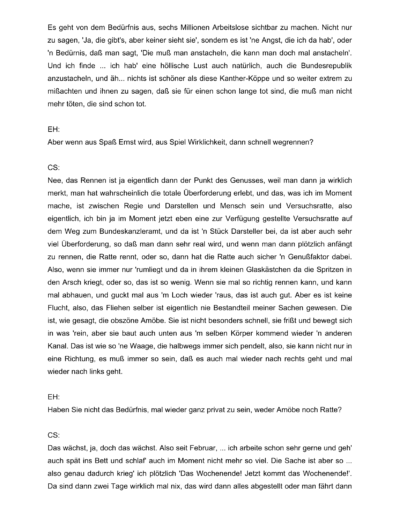 Seite 31 der Leseprobe von Gespräch mit dem Regisseur Christoph Schlingensief | Elke Heinemann