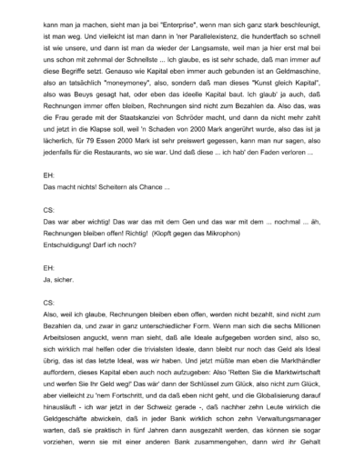Seite 8 der Leseprobe von Gespräch mit dem Regisseur Christoph Schlingensief | Elke Heinemann