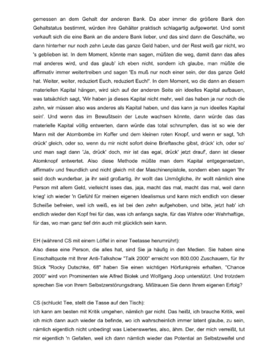 Seite 9 der Leseprobe von Gespräch mit dem Regisseur Christoph Schlingensief | Elke Heinemann