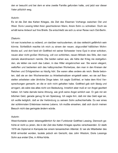 Seite 9 der Leseprobe von Ein ungleiches Paar: Doris und Gottfried Lessing | Elke Heinemann