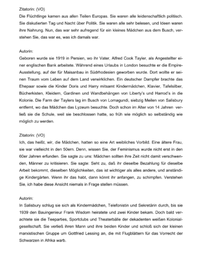 Seite 2 der Leseprobe von Die Pflicht der Revolutionärin Doris Lessing | Elke Heinemann