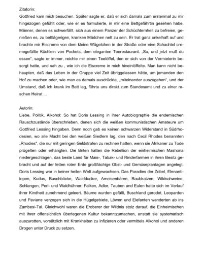 Seite 8 der Leseprobe von Die Pflicht der Revolutionärin Doris Lessing | Elke Heinemann