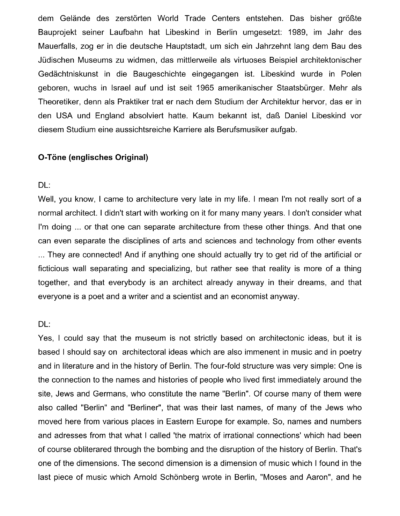 Seite 4 der Leseprobe von Daniel Libeskind - Architekt und Musiker | Elke Heinemann
