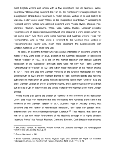 Seite 12 der Leseprobe von The Reception of William Beckford in Germany | Elke Heinemann