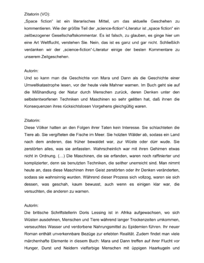 Seite 3 der Leseprobe von Doris Lessing: „Mara und Dann“ | Elke Heinemann