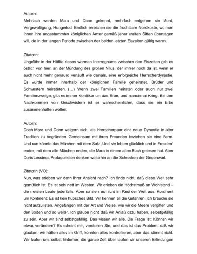Seite 7 der Leseprobe von Doris Lessing: „Mara und Dann“ | Elke Heinemann