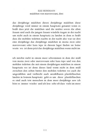 Seite 1 der Leseproben von "mädchen von mavrovouni, drei" | Elke Heinemann