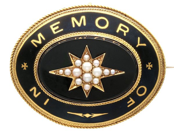 mourning brooch