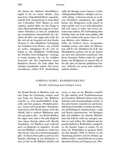 Seite 1 der Leseprobe von Kleists Briefwechsel mit einer Dame | Elke Heinemann