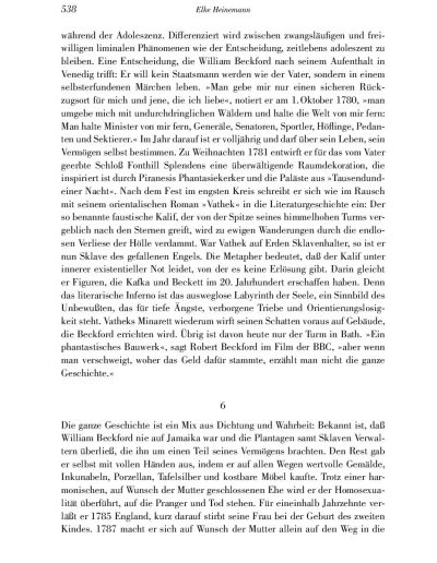 Seite 5 der Leseprobe von "Versuch über William Beckford im Jahr 2022" | Elke Heinemann